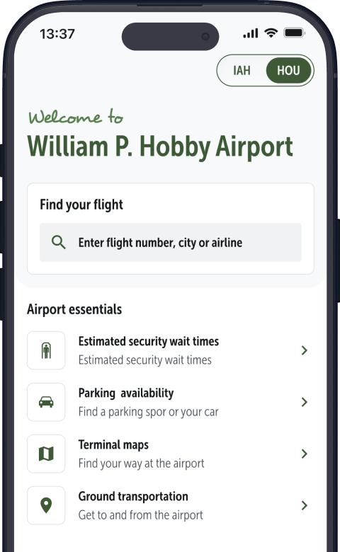 Preview of the mobile app